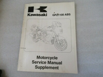 Kawasaki ZX1100 Motorcycle Service Manual Supplement P/N 99924