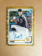 Nick Garcia 2020 Bowman Draft Chrome Gold Wave  Auto #/50