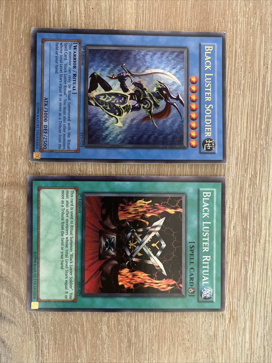 Yu-Gi-Oh! Black Luster Soldier Ultra Rare 1st Edition SYE Black