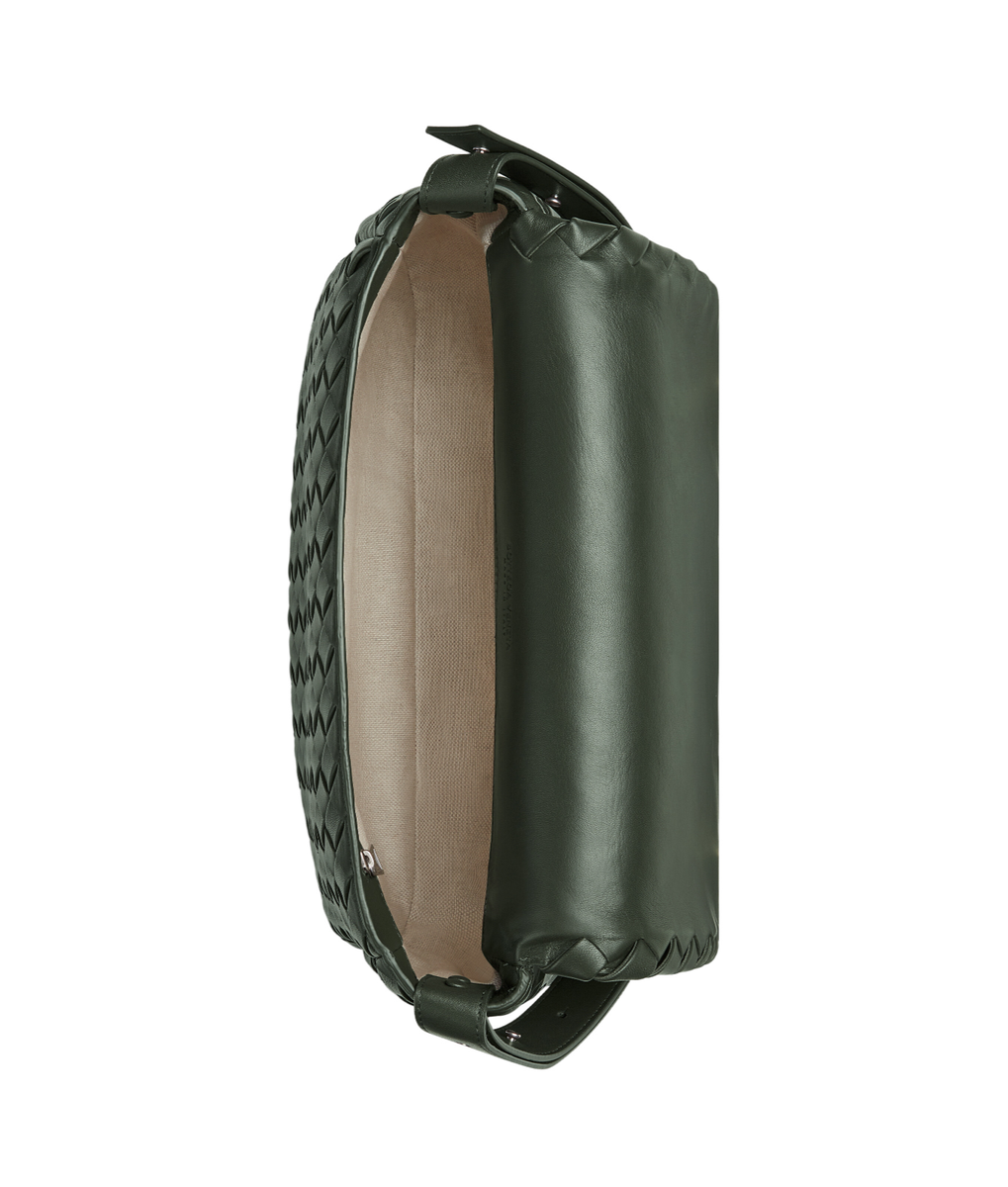 【関税&送料込】Bottega Veneta Chocolate Nappa Leather Cobbl BOTTEGA VENETA Cobble Large $5300 Camping Padded Nappa