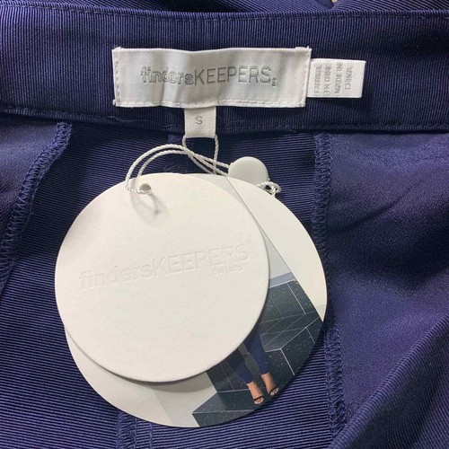 Finders Keepers Unterführhose Damen klein blau Reißverschluss Knöchel mittlere Leibhöhe neu mit Etikett - Bild 6 von 7