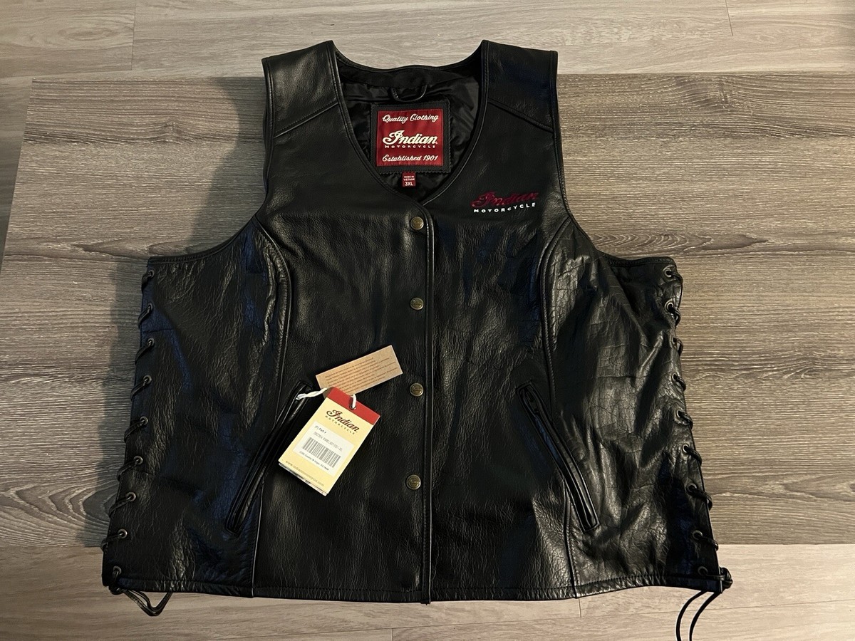 Indian Motorcycle Women's Lindy Leather Vest (SZ 3XL)