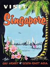 11700.Decoration Poster.Room wall.Home vintage design.Visit Gay heart Singapore
