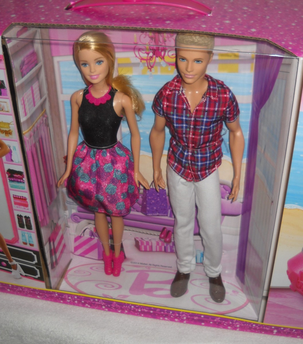 5118 NRFB Mattel Target Dress Up & Go with Barbie & Ken