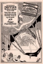 1919 b Print Ad Egyptian Deities Show Girl Swing Deco Art Cigarettes 