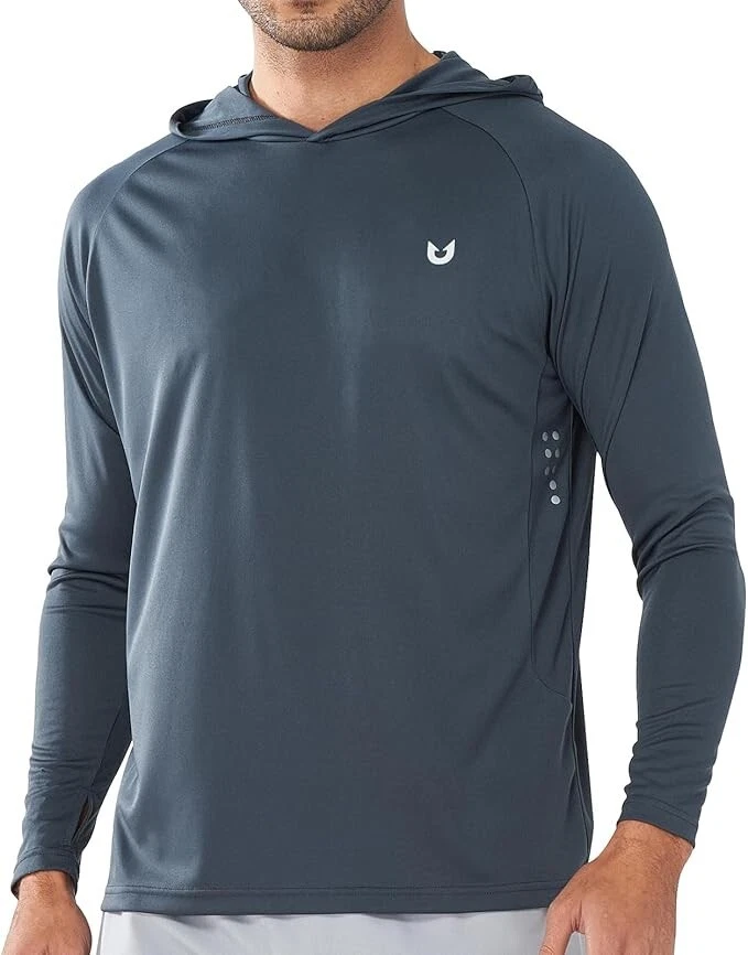 NORTHYARD Men's Long Sleeve Hoodie Shirts UPF 50+ Sun Protection Fishing Swim