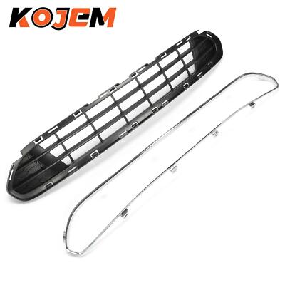 KOJEM Front Bumper Lower Grille W/Chrome Molding Trim 2PCS For 10-12 Ford Fusion