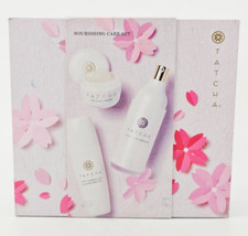 Tatcha Nourishing Care Set Silk Cream Silk Serum Cleansing Oil 3 Pc Gift Kit