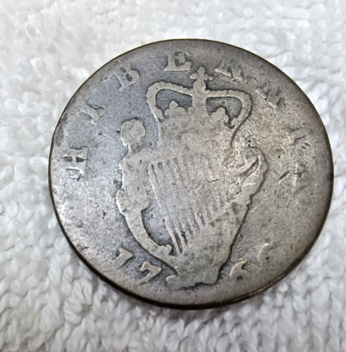 Ireland George III 1 /2 penny 1766 vintage coin