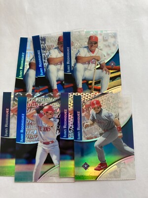 2000 Topps Tek player variations 9 Different Ivan Rodriguez rangers
