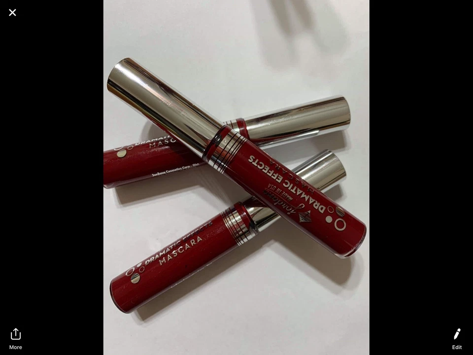 JORDANA Lot Of 3 - Dramatic Effects Mascara fearless Burgundy 52 - 0.22 oz. - Image 2 of 2