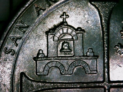 2019 P San Antonio Missions Quarter Error Coin - Die Chip/ Snow On The Roof