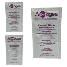 3 x Aphogee Keratin 2 Minute Reconstructor 2 applications each.