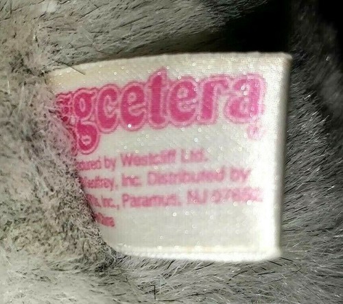 EGGGCETERA Orecchie Floppy Grigie CONIGLIETTO CONIGLIO FARCITO Morbido Peluche Pasqua 11 pollici - Foto 4 di 7