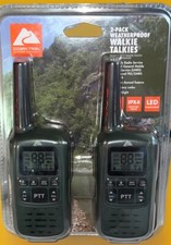 Ozark Trail  2-Pack Weatherproof WalkieTalkies  LED Backlight  NEW SEALED PACKAGING