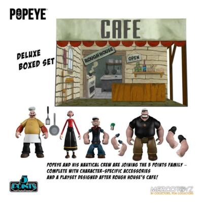 POPEYE - Braccio di Ferro - 5 Points Action Figures Deluxe Box Set Mezco
