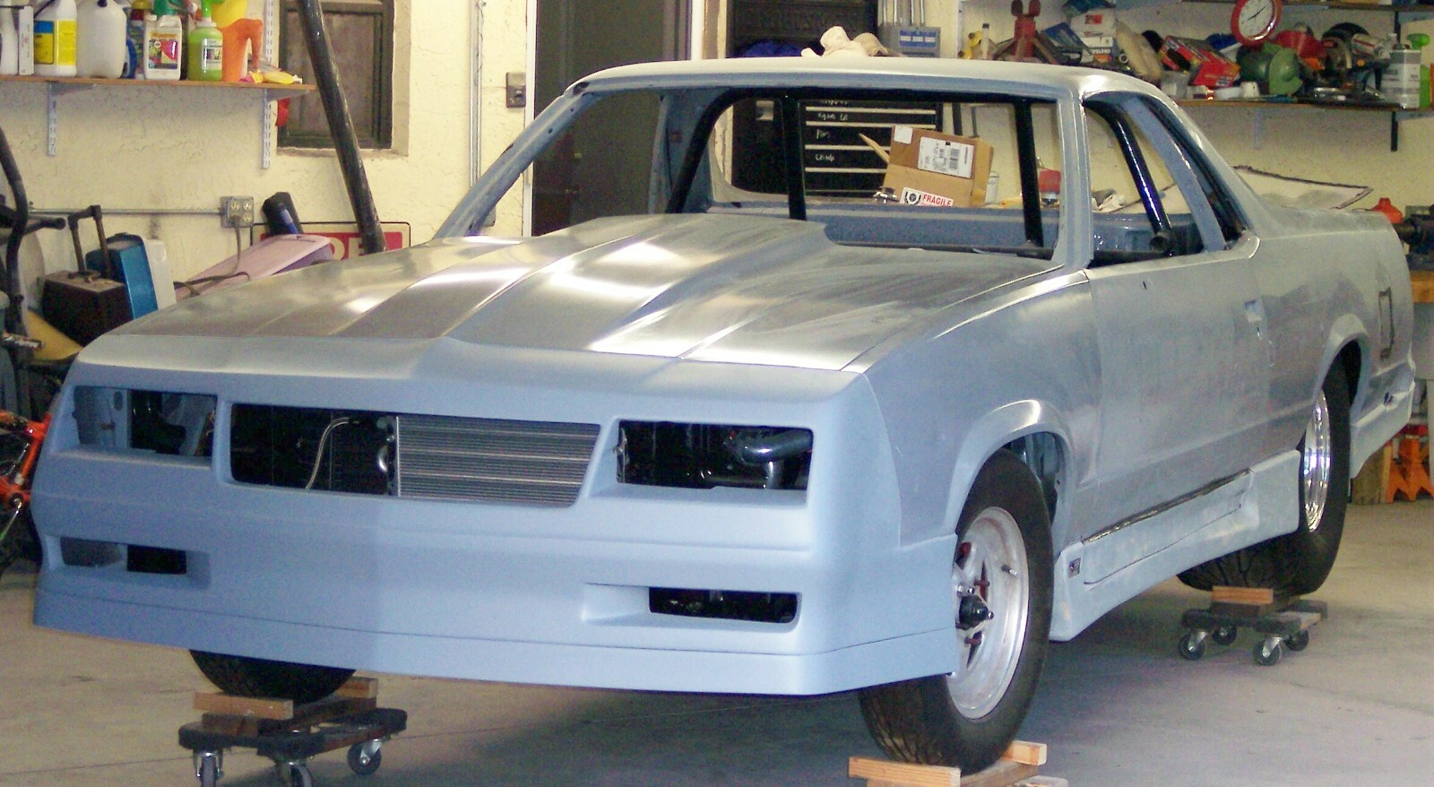 El Camino GBody Pro Street Drag Tubbed BackHalf 4Link Chassis Frame