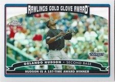 2006 Topps Chrome refractor #255 Orlando Hudson Blue Jays