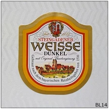 Steingadener Weisse Dunkel Beer Label (BL14)