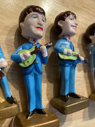 Juego de Figuras de los Beatles Lennon McCartney Ringo Coleccionista Banda de Rock N Roll Música x4 - Imagen 7 de 12