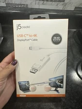 J5Create USB-C to 4k Display Port Cable new