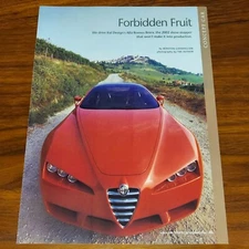 ALFA ROMEO BRERA MAGAZINE PRINT ARTICLE SPORTS CAR INTERNATIONAL CONCEPT CAR
