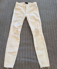 Distressed White Skinny Jeans By Black Orchid Los Angeles Size 26