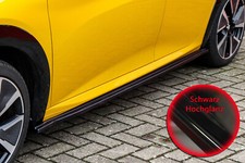 Bi CUP Seitenschweller Sideskirts ABS für Peugeot 208 GT GT-Line Schwarzglanz