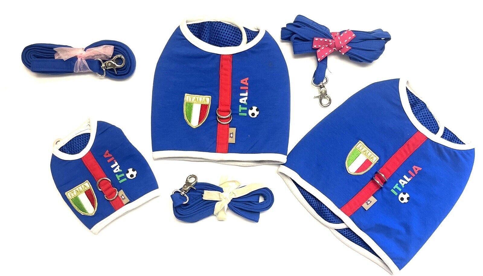 Dog Harness Italy Flag Colors says Italia FREE Leash by Monkey Daze eBay