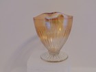 Vintage 1930's Economy Glass Co Round Robin Iridescent Marigold Carnival Creamer — photo 2