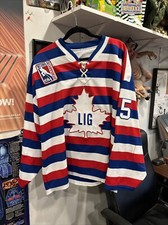 2012 USA Hockey Nation Championship Long Island Gulls Hockey Jersey Used L