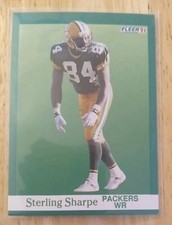#261 - Sterling Sharpe - 1991 Fleer - BASE - Great Condition !