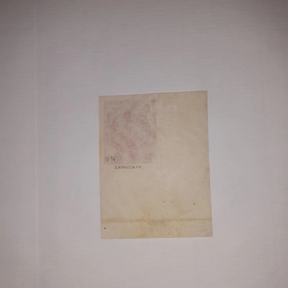 Stamps, Poland: 'Monuments' series, 1916. Proof issue Fi IV P4, 6gr. - Image 3 of 3