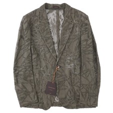 Ermenegildo Zegna Couture Open Mesh Weave Floral Cotton Sport Coat 38R Eu 48
