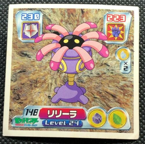 Pegatina Lileep Pokémon Generación Avanzada 2003 Japonés No.148 Japón Envío Gratuito - Imagen 1 de 3