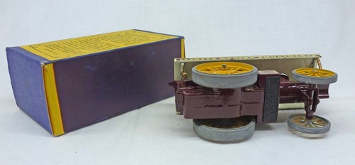 Matchbox Models of Yesteryear Y-9a Fowler Showman Engine Maroon with BLACK PLATE - Bild 2 von 2