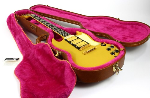 1991 Gibson 30th Anniversary SG Custom 3 Pickup Limited Edition TV Yellow - Picture 3 of 24