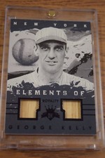 2016 Panini DK Diamond Kings Elements of Royalty GEORGE KELLY Dual Bat 1/1
