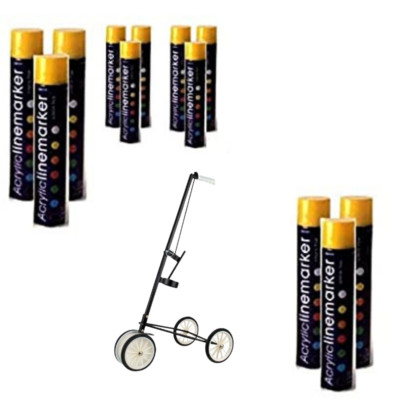 Floor Line Marker Sprühfarbe 12x & 4 Rad Line Marker Sprühfarbe Applikator