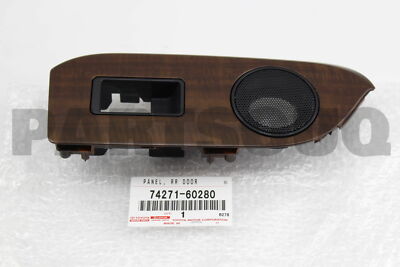 7427160280 Genuine Toyota PANEL, REAR DOOR ARMREST BASE, UPPER RH