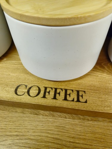 Tea Coffee And Sugar Station, Engraved With Tea,coffee And Sugar - Picture 8 of 13