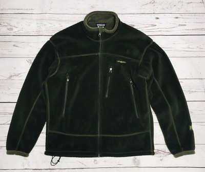 vtg PATAGONIA R2 Jacket Men's L Alpha Green Special Polartec Fleece Full Zip USA