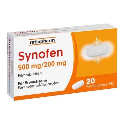 Synofen - mit Ibuprofen und Paracetamol · 20 St · PZN 18218515