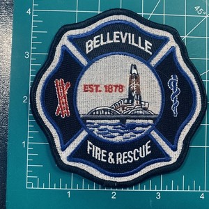 Belleville Fire & Rescue Patch EST. 1878 Historical Memorabilia 9B