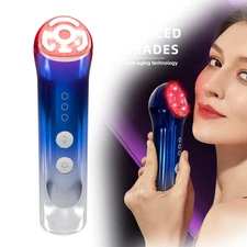 RF Radio Frequency Face Lifting Massager Anti Aging LED Photon Therapy Home Care