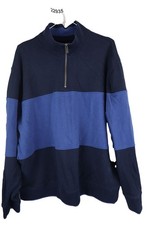 MARKS AND SPENCER Blue High Neck Jumper size XL Reg Mens Casual 022935