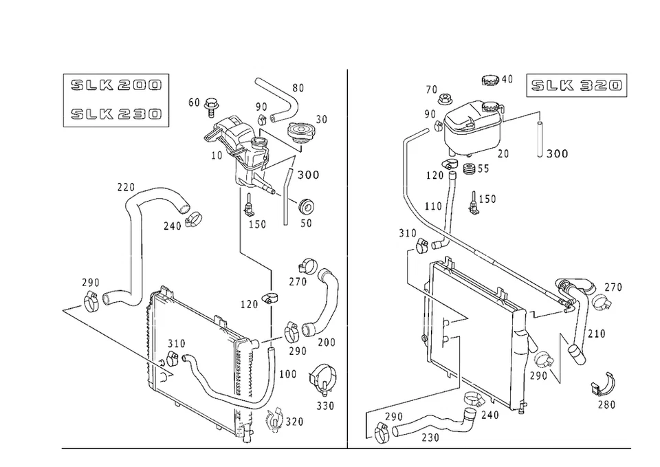 Manguera radiador original mercedes 1705012582 mercedes-benz slk320 Foto 2 de 2