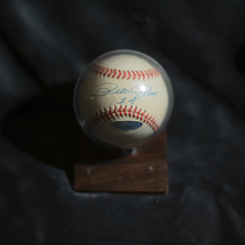 Pete Rose Autografiado Oficial Liga Nacional de Béisbol con Holograma Certificado de Autenticidad Foto 4 de 4