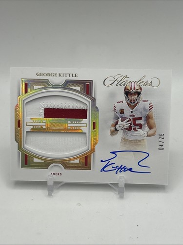 2022 Panini Flawless George Kittle Game-Worn Dual Patch Auto /25 - 1/1 On eBay