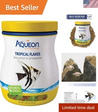 Allergen-Free Aqueon Tropical Fish Flakes 2.3 oz - Daily Health Support